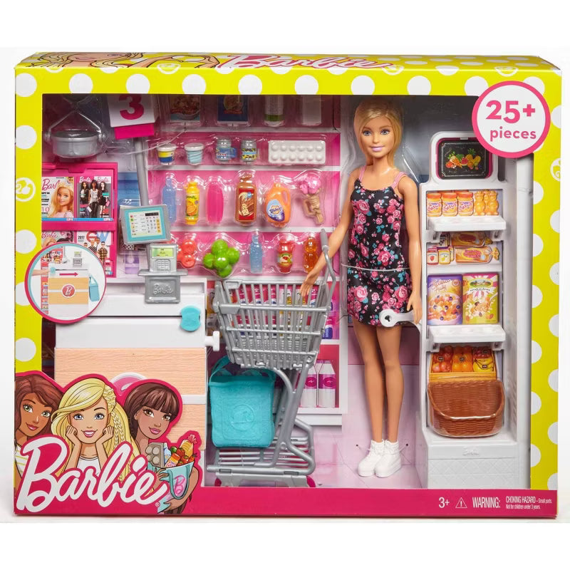 barbie shopping cart set