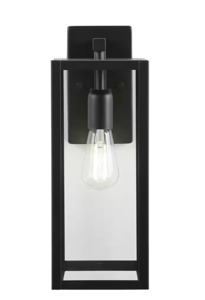 Hampton Bay Wall Lantern 1003239559 (Black)